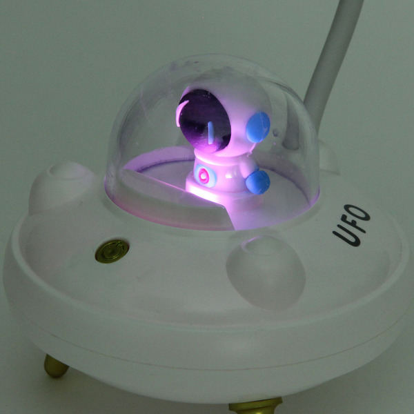 Настольная лампа "Sweet - Полёт в космос" LED 10,8*10,8*21,5 см, USB 3.7v 3w, Белый
