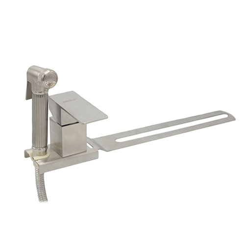 Смеситель для биде DIKALAN на планке D1026-5 1. 2 м шланг сатин	, 1/12