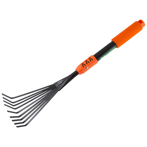 Грабельки веерные малые PARK HG3550-L, 9-зуб, поролоновая ручка