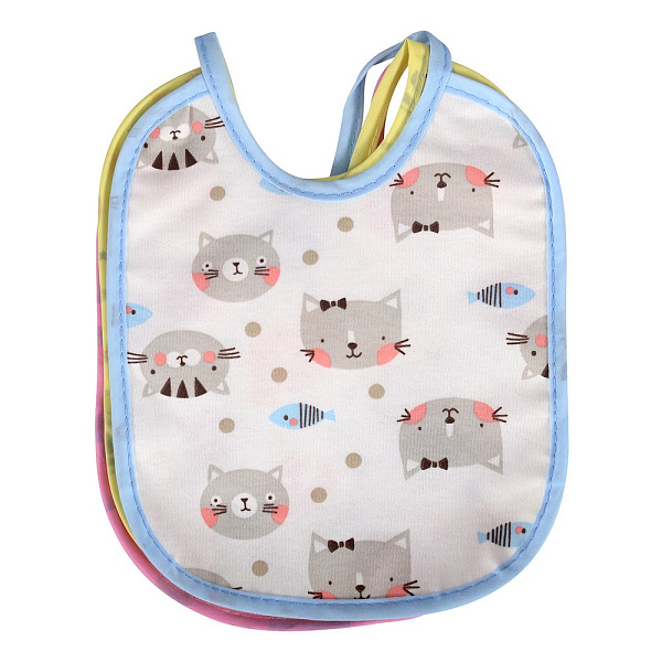 Набор нагрудников. 3 шт. Размер 22х19 см.