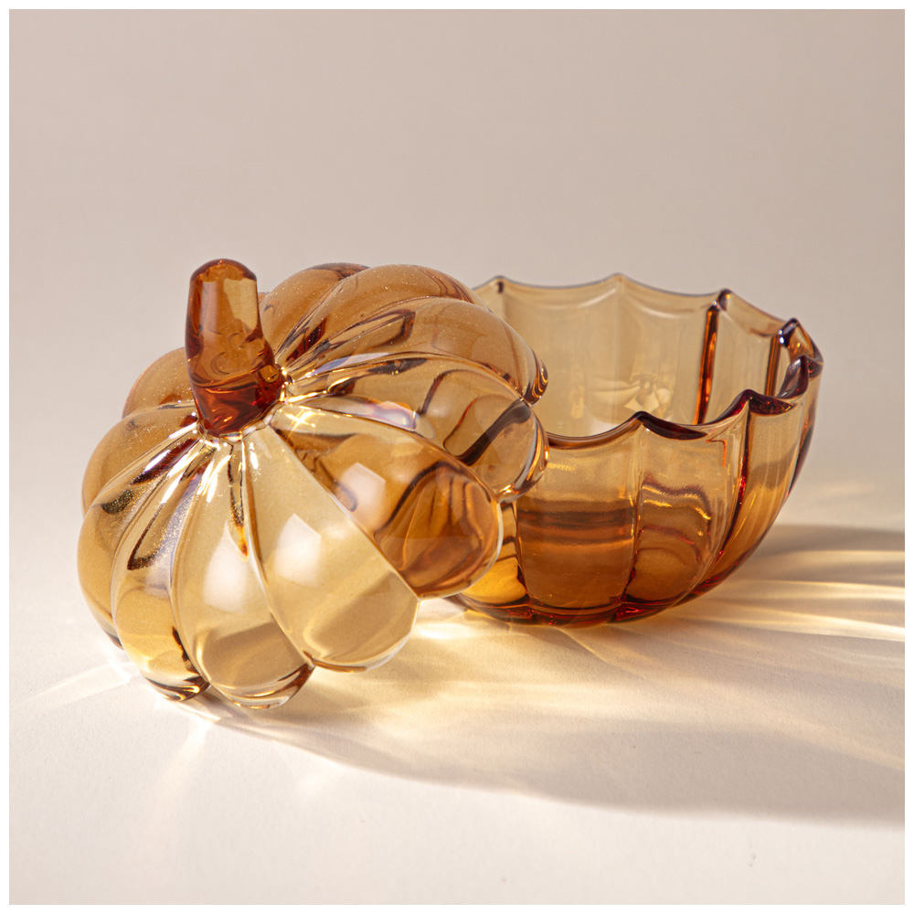 ЕМКОСТЬ ДЛЯ ХРАНЕНИЯ С КРЫШКОЙ, ТЫКВА, 10Х10Х10 СМ