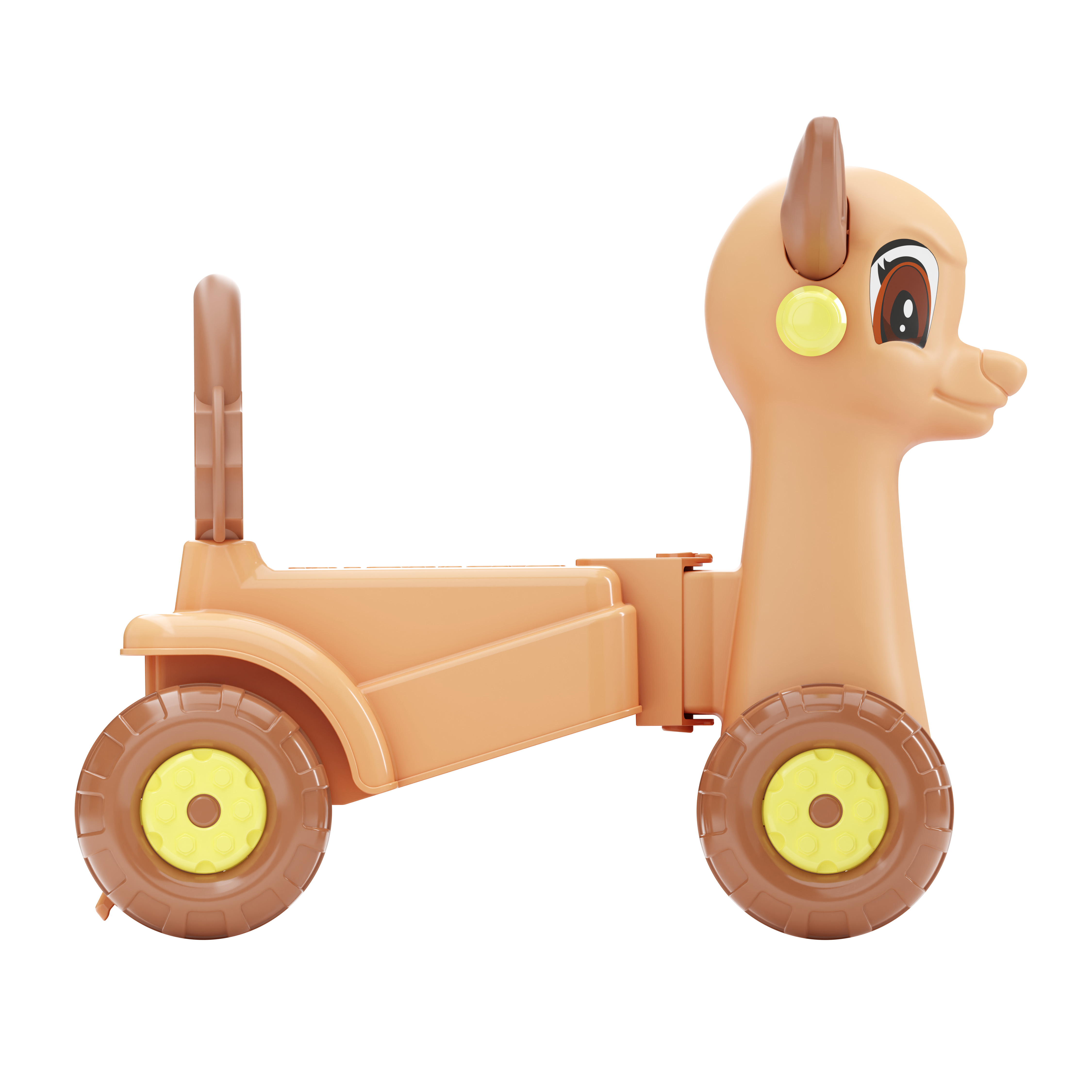 Каталка детская "Олененок" (коричневый)