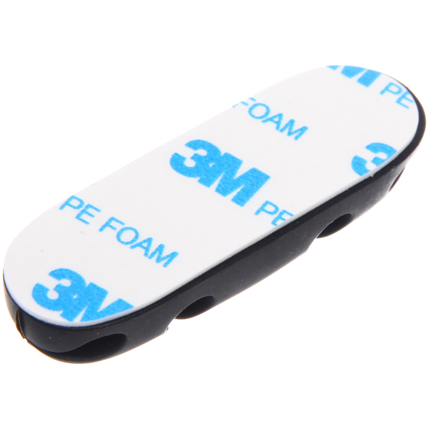 Держатель для проводов на липком слое "ДОМАНИЯ", 4 порта, цвет черный, 6,3*2см ( упак. ZIP пакет)