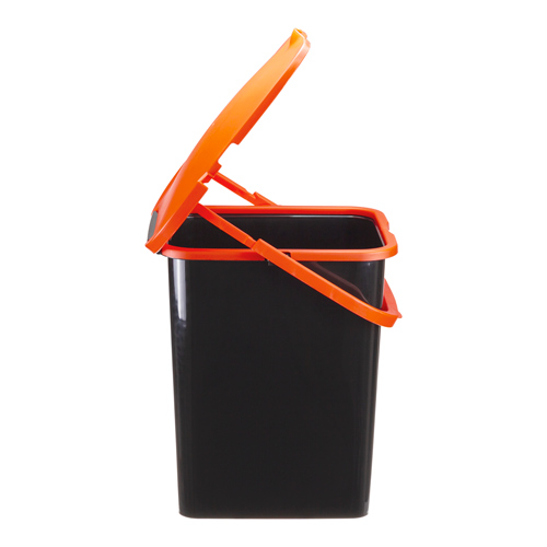 Контейнер для мусора ПУРО 18 л, оранжевый, 1/8