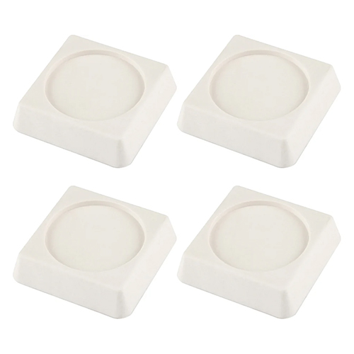 Подставки антивибрационные, 4шт, квадратные, белый (1/30)