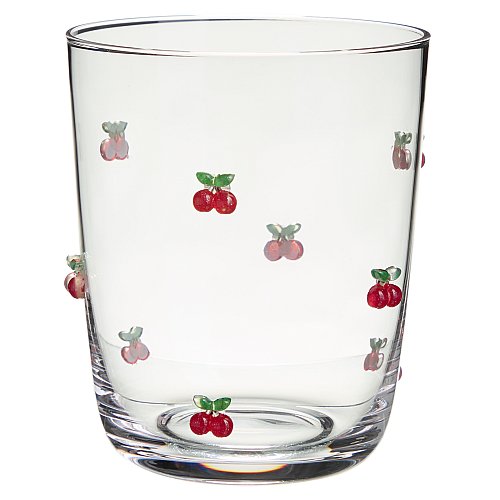 ГРАФИН С КРЫШКОЙ-СТАКАНОМ "FRUITY CHERRY" 890/330 МЛ