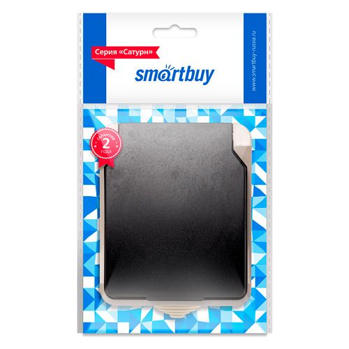 Розетка 1-местная с заземлением 16А с крышкой, IP54, бежевый, "Сатурн" (SBE-04w-16-S1-Z)