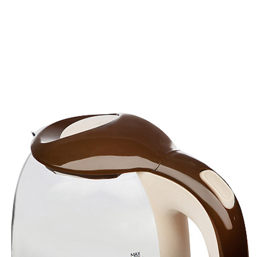 Чайник ENERGY E-281, 1.7л, стекло, пластик, коричневый
