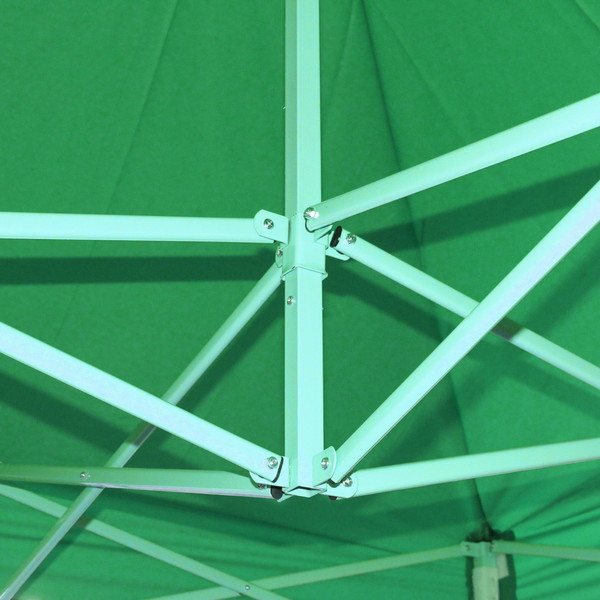 Тент-шатер "Дворец" раздвижной 3*3*2,5м, 3 стенки+антимоскитная сетка, зеленый