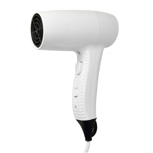 Фен для волос настенный "Puff-1202B", с дополнительной розеткой, белый