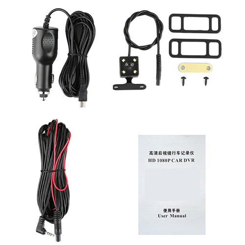 Автовидеорегистратор зеркало+камера TDS TS-CAR45