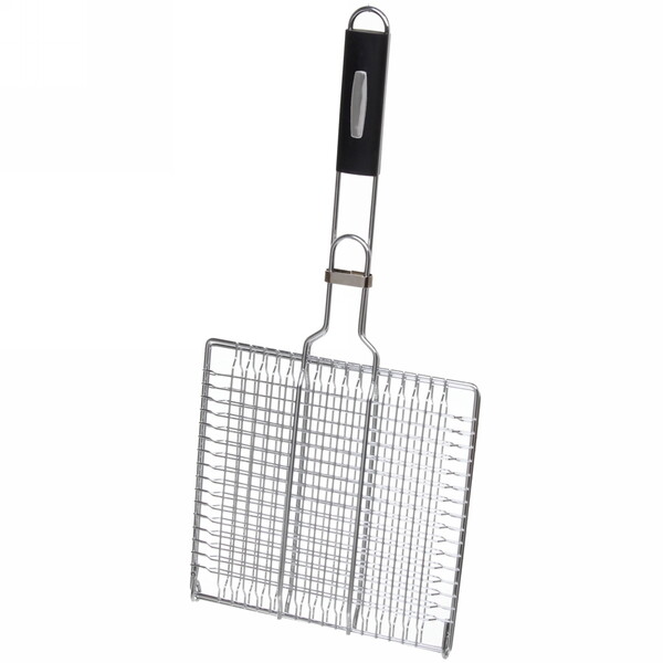 Решетка-гриль 25*25 см BBQ Premium (длина с ручкой 55 см)