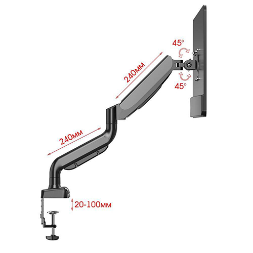 Кронштейн настольный для монитора Орбита OT-HOD22 (17-27")