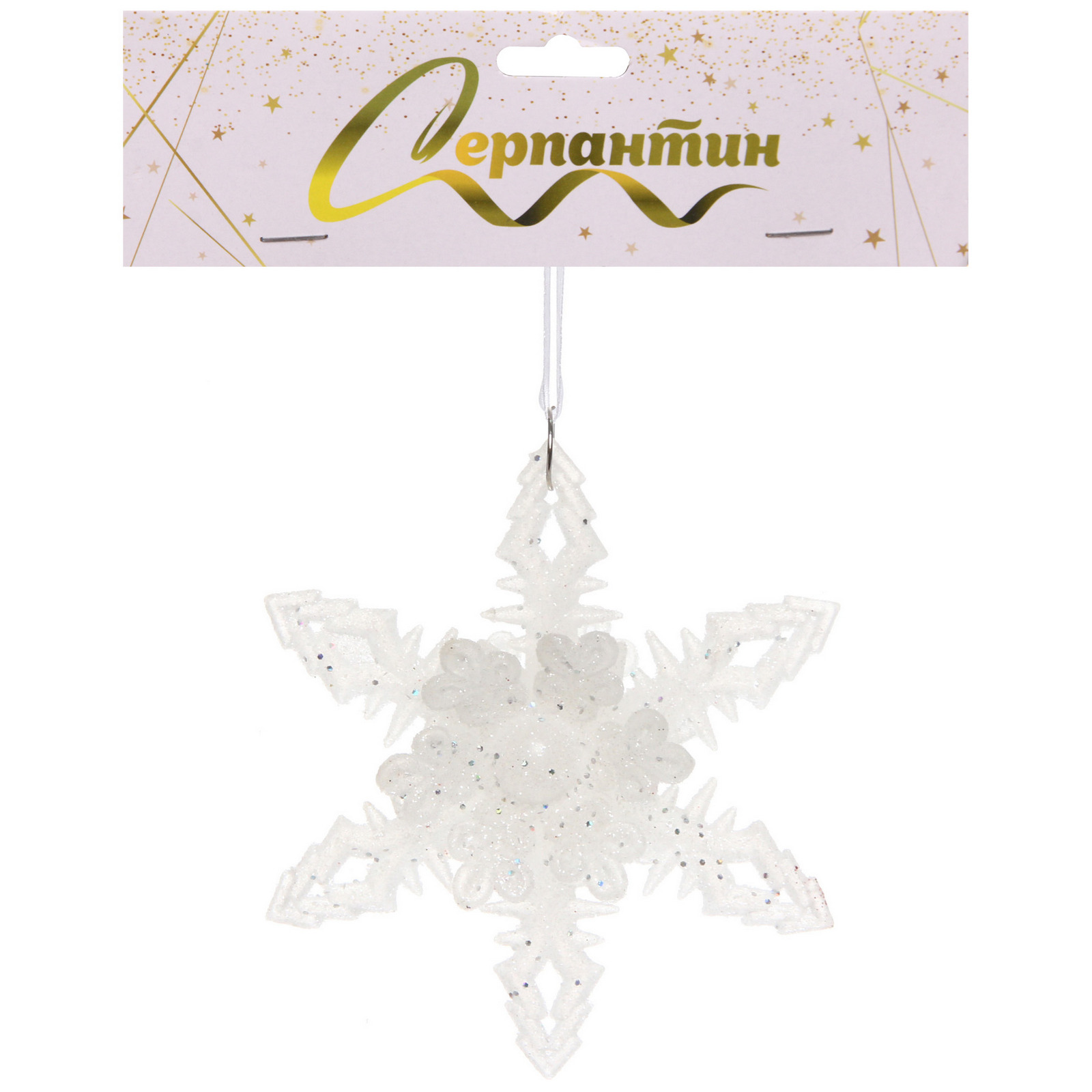 Подвеска "Волшебные узоры" 10*11 см, Белый