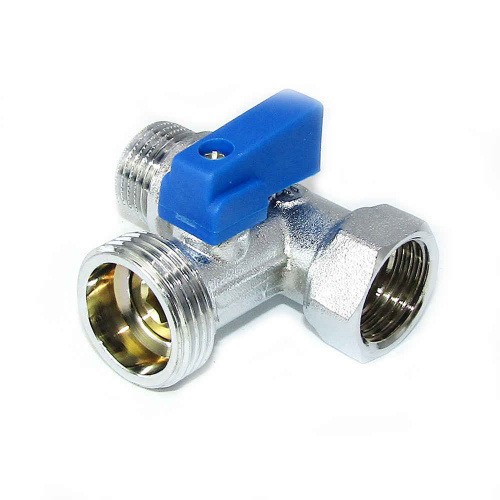 Кран для стир. маш. 1/2х3/4х1/2 FORNARA латунь, 124 DERBO, Стандарт, Италия, 1/100