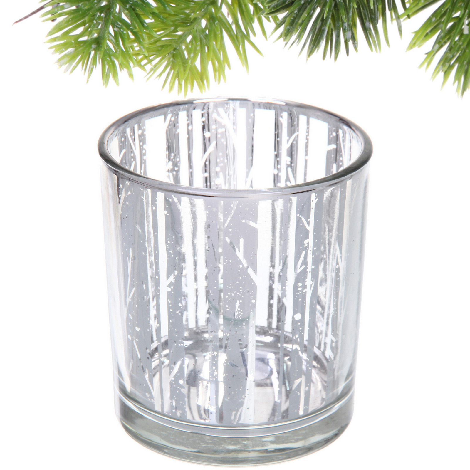 Подсвечник "Сияние" 7*7,8 см, Серебро