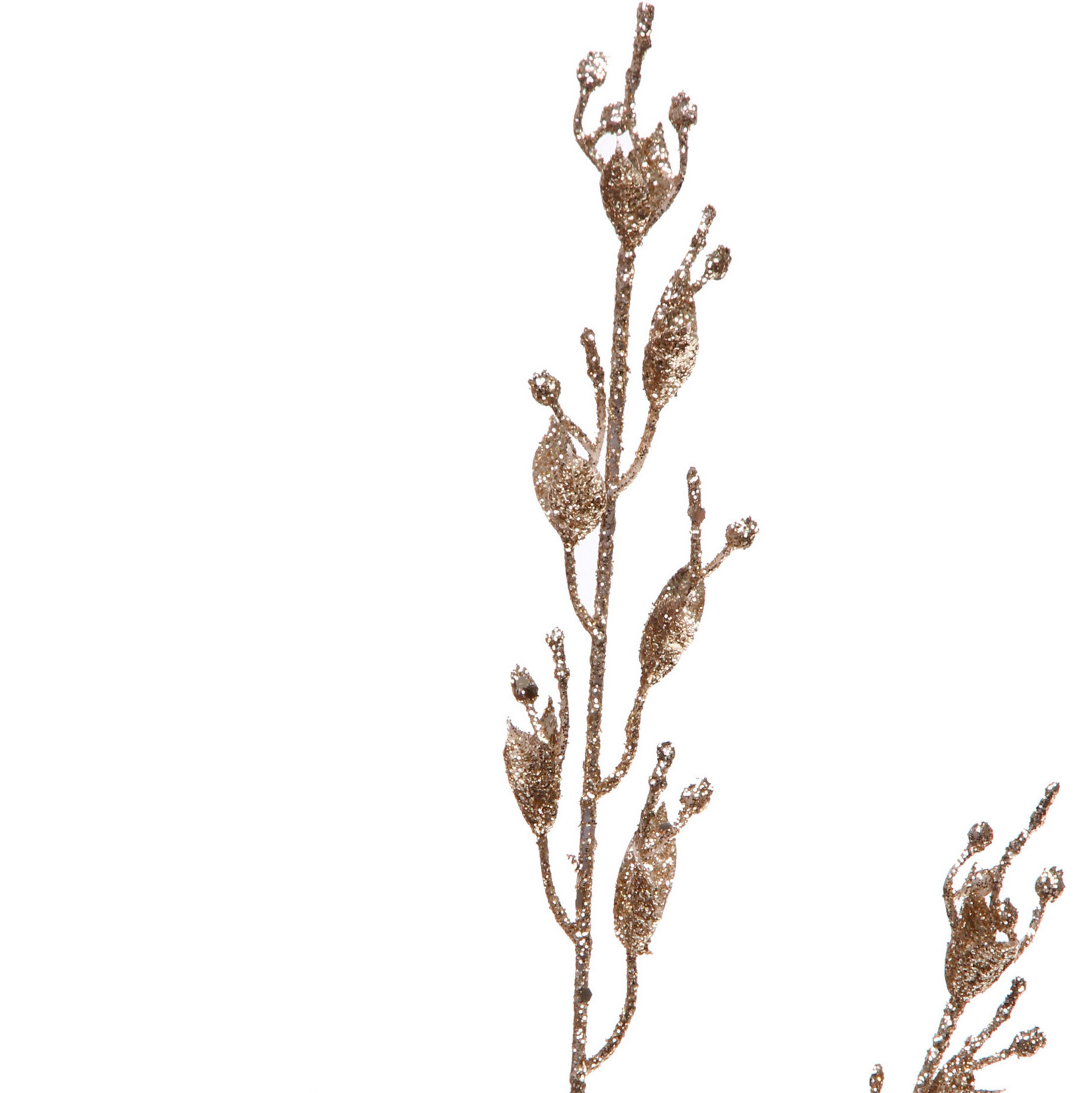 Ветка декоративная "Сказочные блики" 65 см, Шампань
