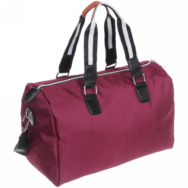 Сумка спортивная "Sports style", на молнии, с белой полосой, цвет красный, 40*22*26 см