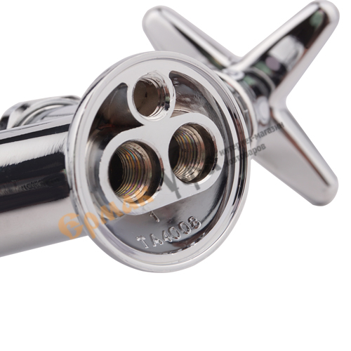 яяяСмеситель для кухни LEDEME 4020 1/2 керам крест, шпилька (1/20)