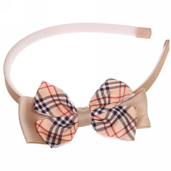 Ободок для волос детский на блистере "Rapunzel", в клеточку, микс 6 цветов, 1см