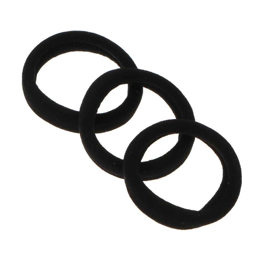 ЮНИLOOK Резинки для волос 6шт, d5см, полиэстер, черный, белый, ACS-56