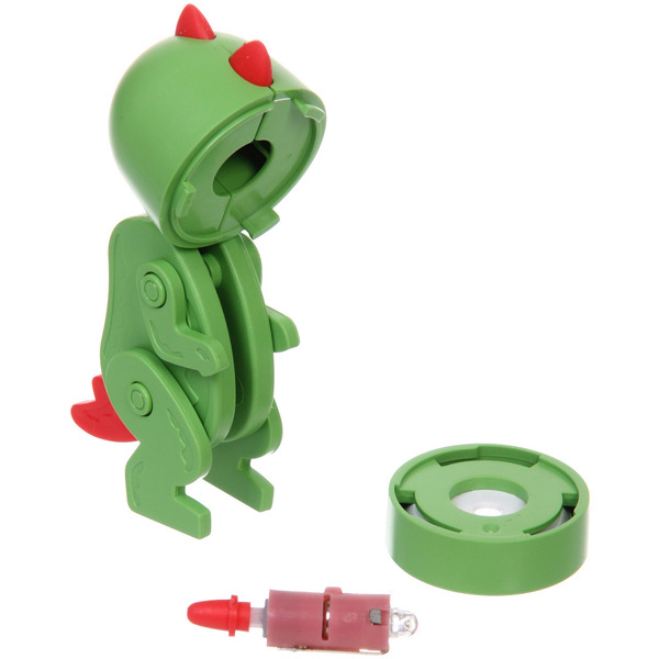 Настольная лампа "Sweet - Динозаврик" LED 5,1*3,6*9,8 см, батарейки AG3 0.2W, Зеленый