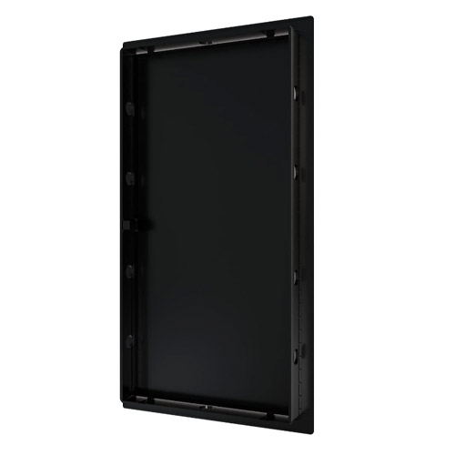 Люк ревизионный LN фланец 150х300 нажимной 172х322 пластик Black EVECS