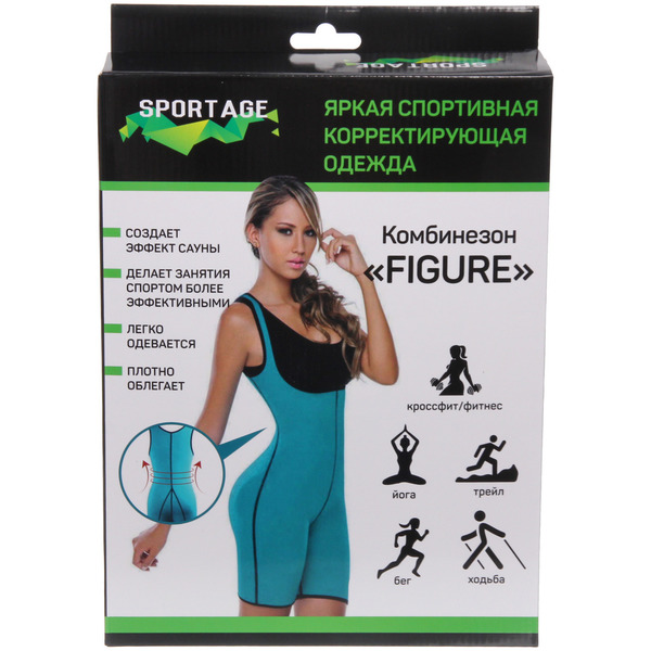 Комбинезон для похудения "Figure", размер XXL, Мятный