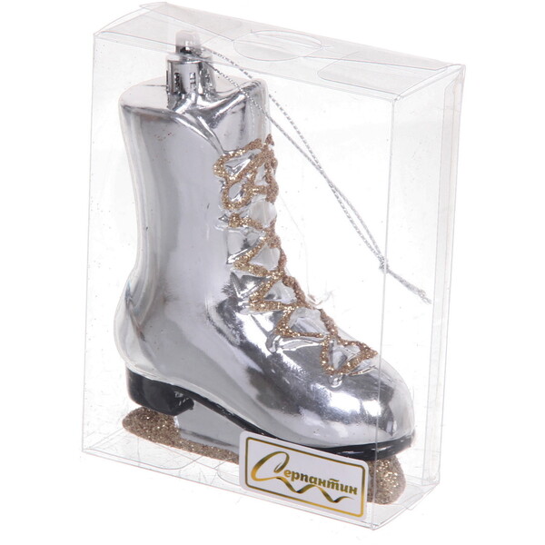 Ёлочная игрушка "Сказочный конёк" 8,5*3,5*11 см, серебро