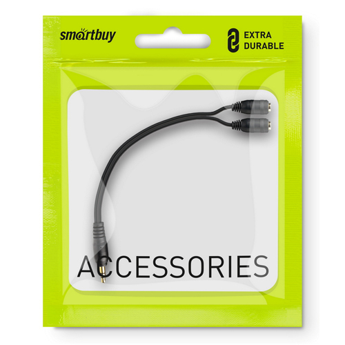 Адаптер-переходник для наушников 2х3.5 мм (F)- 3.5 мм (M) проводной (A214)/200