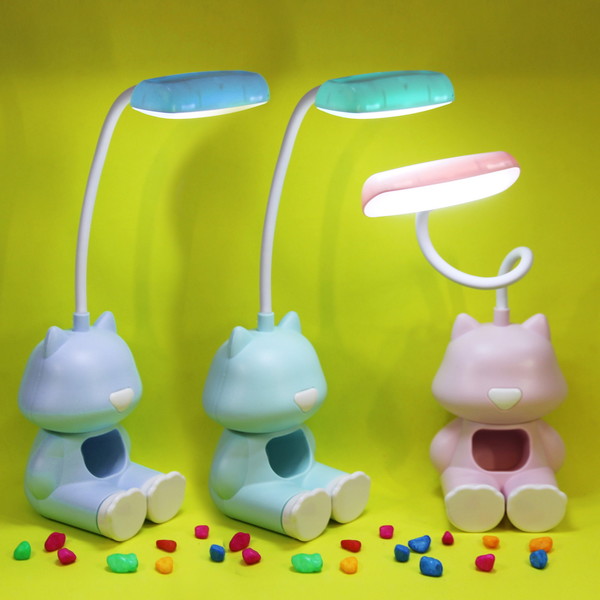 Светильник настольный "Marmalade-Кот Томас" LED 28*8,5*8см USB 2W 5V, Мятный