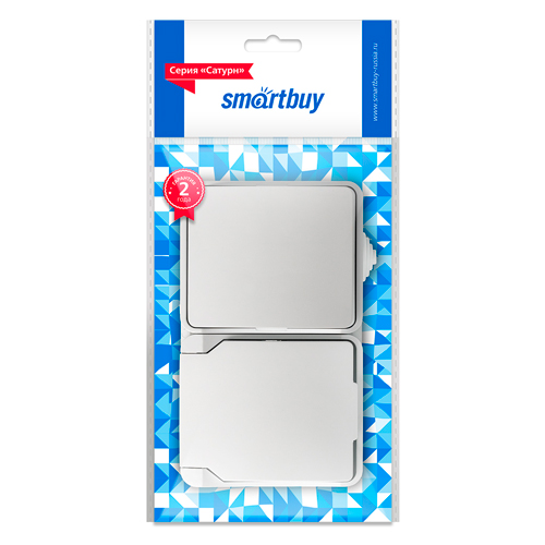 Блок розетка выключатель, IP54, белый, "Сатурн" (SBE-04g-16-SWS)
