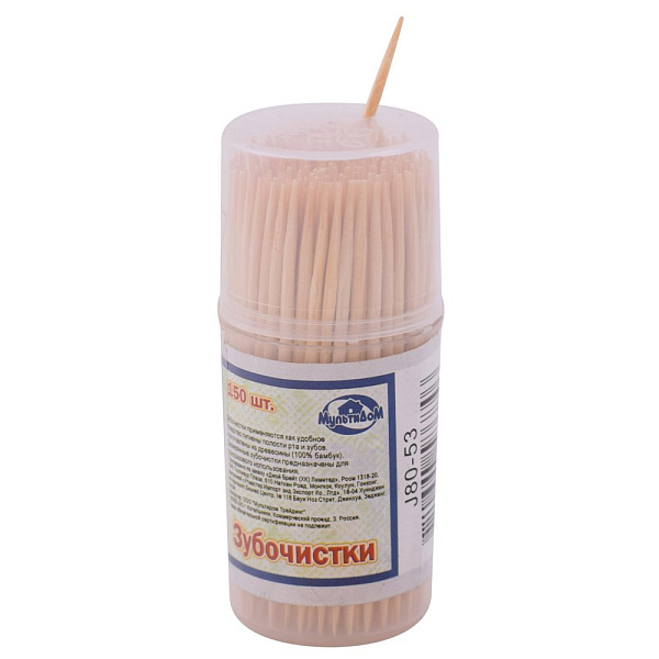 Зубочистки* 150шт в банке