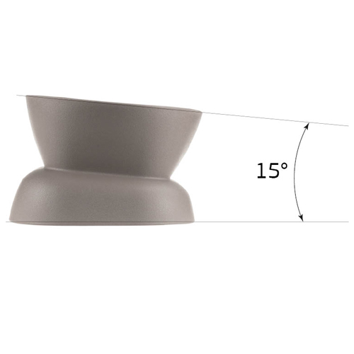 Миска для животных 0.2 л IDEA КВАДРО М 1807, французский серый