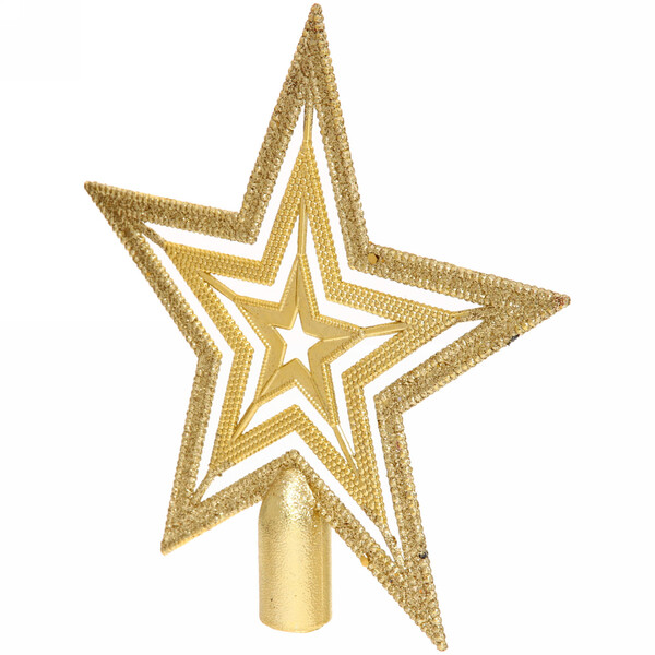 Звезда на ёлку 20см "Волшебство ночи" Золото