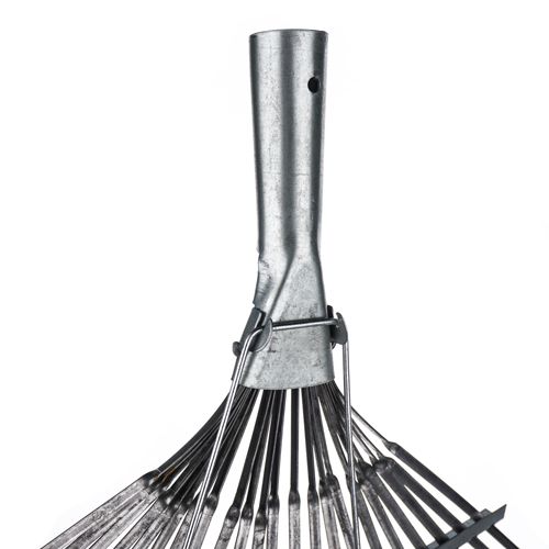 Грабли веерные пластинчатые 22 зубьев оцинкованные без черенка SPETSTEXNIK, 10/10