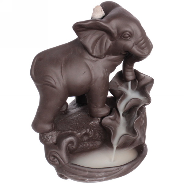 Подставка под стелющиеся благовония "Слон мудрости" 13*10*16,5см
