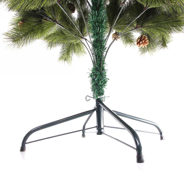 Ёлка "Зимушка" 180 см, леска, шишки, золотое напыление (267 веток) (SZ802GA-180)