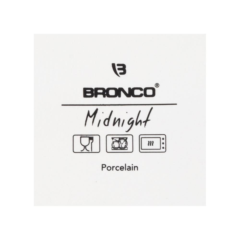БЛЮДО ПРЯМОУГОЛЬНОЕ С РУЧКАМИ BRONCO "MIDNIGHT" 33,5*16,5*7 СМ (КОР=12ШТ.)