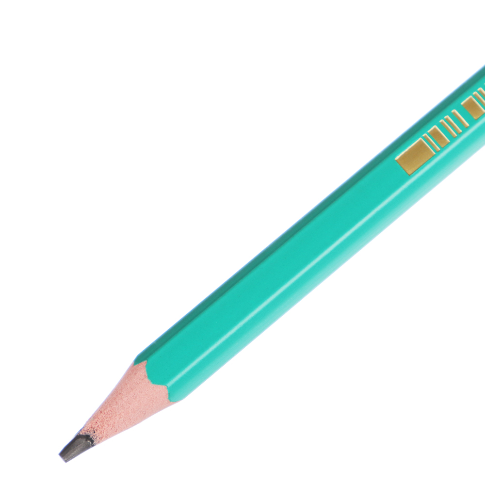 BIC Карандаш чернографитный "Эволюшн", без ластика, пластик, зеленый корпус, 8803112