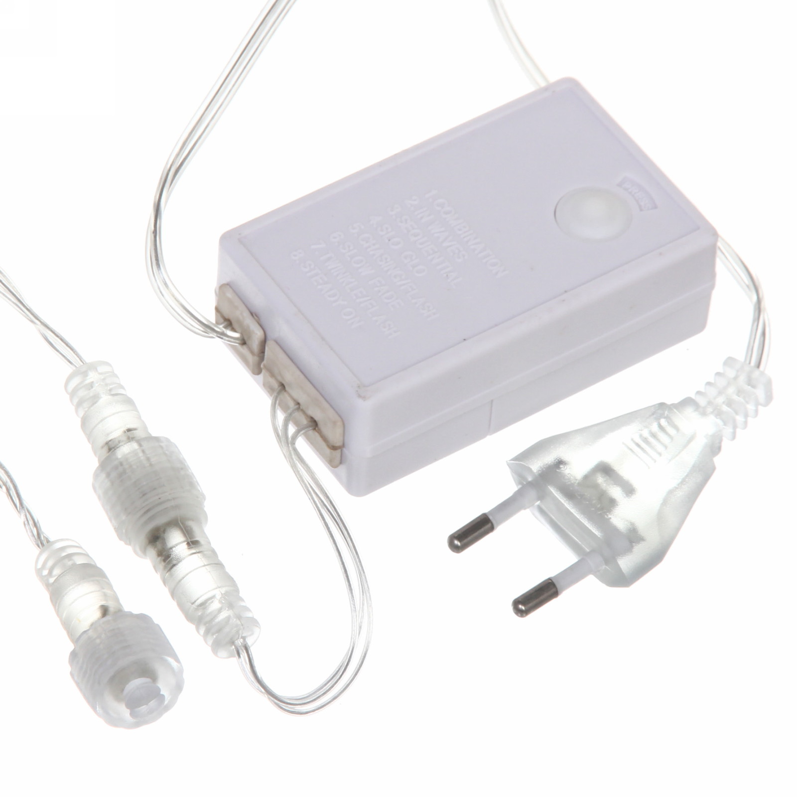 Гирлянда для улицы СЕТКА ш2,0* в3м 384 ламп LED, прозр.пров,8 реж.,IP-54, Мультицвет (возможность соединения)