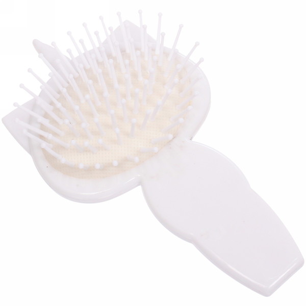 Расческа массажная детская "Zverushka" единорог, цвет белый/розовый , 7*14см