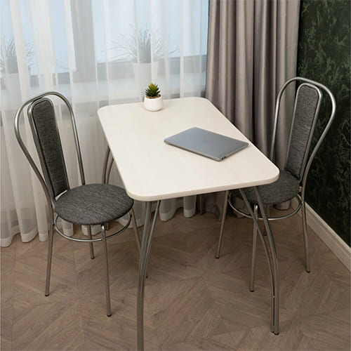 Стол обеденный Классик 750х1000х590 мм, дуб беленый, LAKSI, 1/1