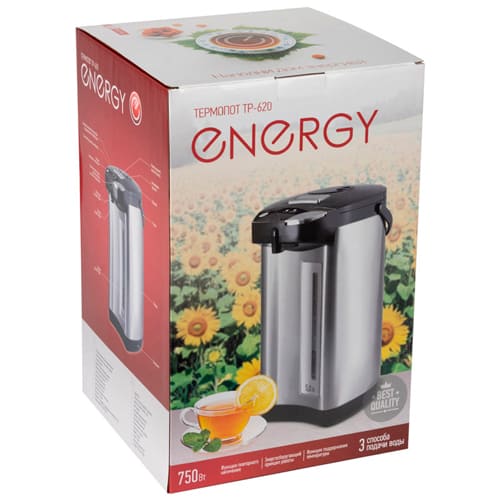 Термопот 5л. , Energy TP-620, 750 Вт, повторное кипячение, 1/6