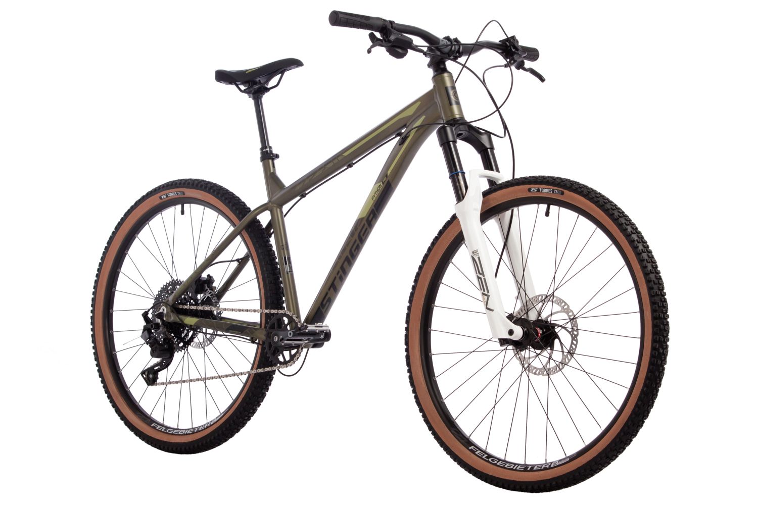 Велосипед STINGER 27.5, PYTHON PRO коричневый, алюминий, размер 16,