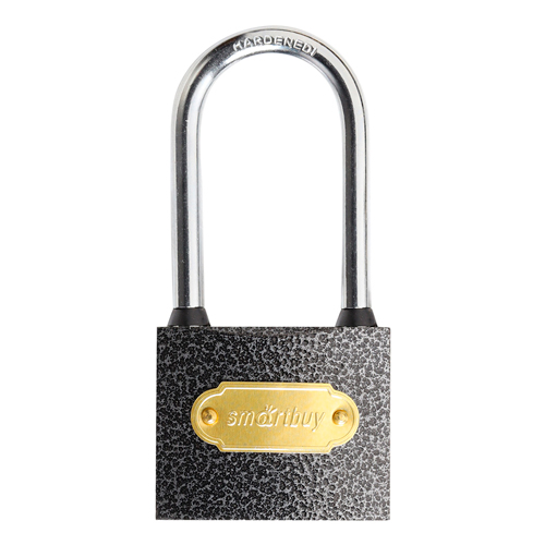 Замок навесной, корпус 60*48 мм, удлиненная дужка d8.5 мм, 3 кл., Smartbuy/60