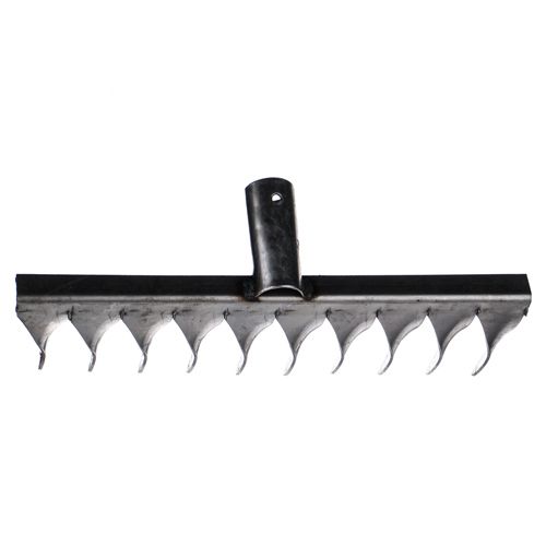 Грабли витые 10 зубьев нержавеющая сталь без черенка толщина металла 2 мм SPETSTEXNIK, 10/10