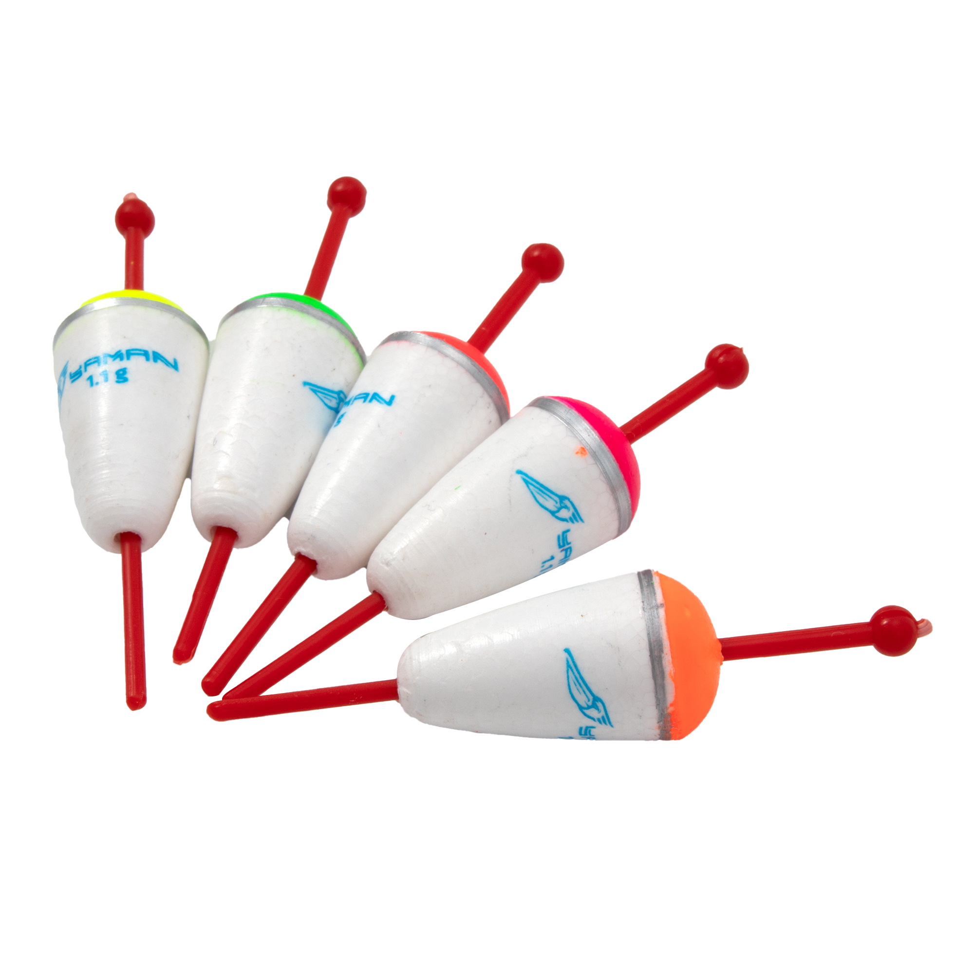 Поплавок зимний ЯМАН "Конус", пенопласт, 1,1 г, цв. в ассорт. (уп. 5 шт.)