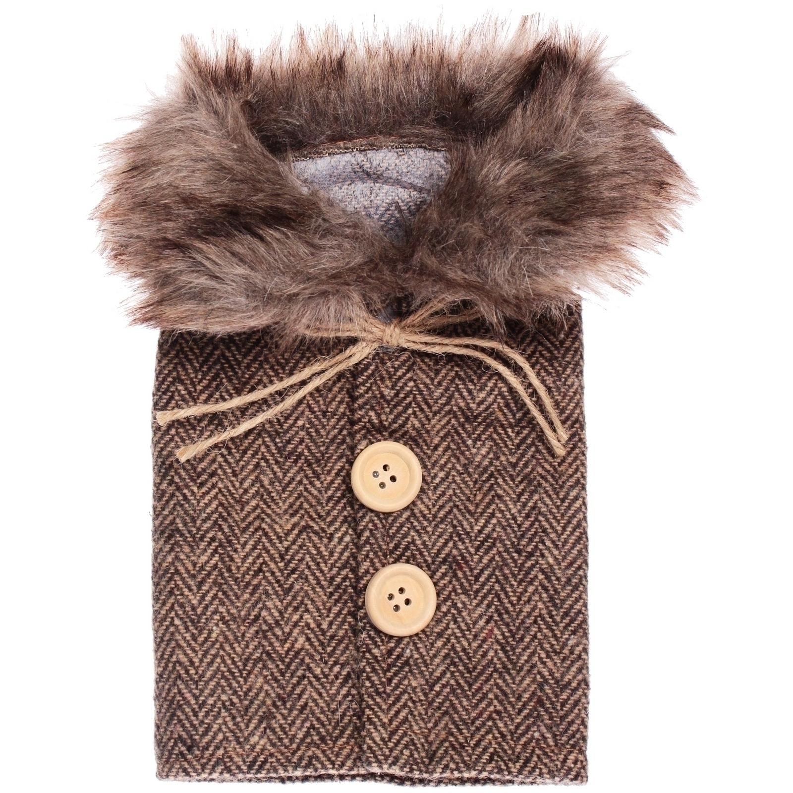 Украшение на бутылку "Теплый наряд" 12*24 см