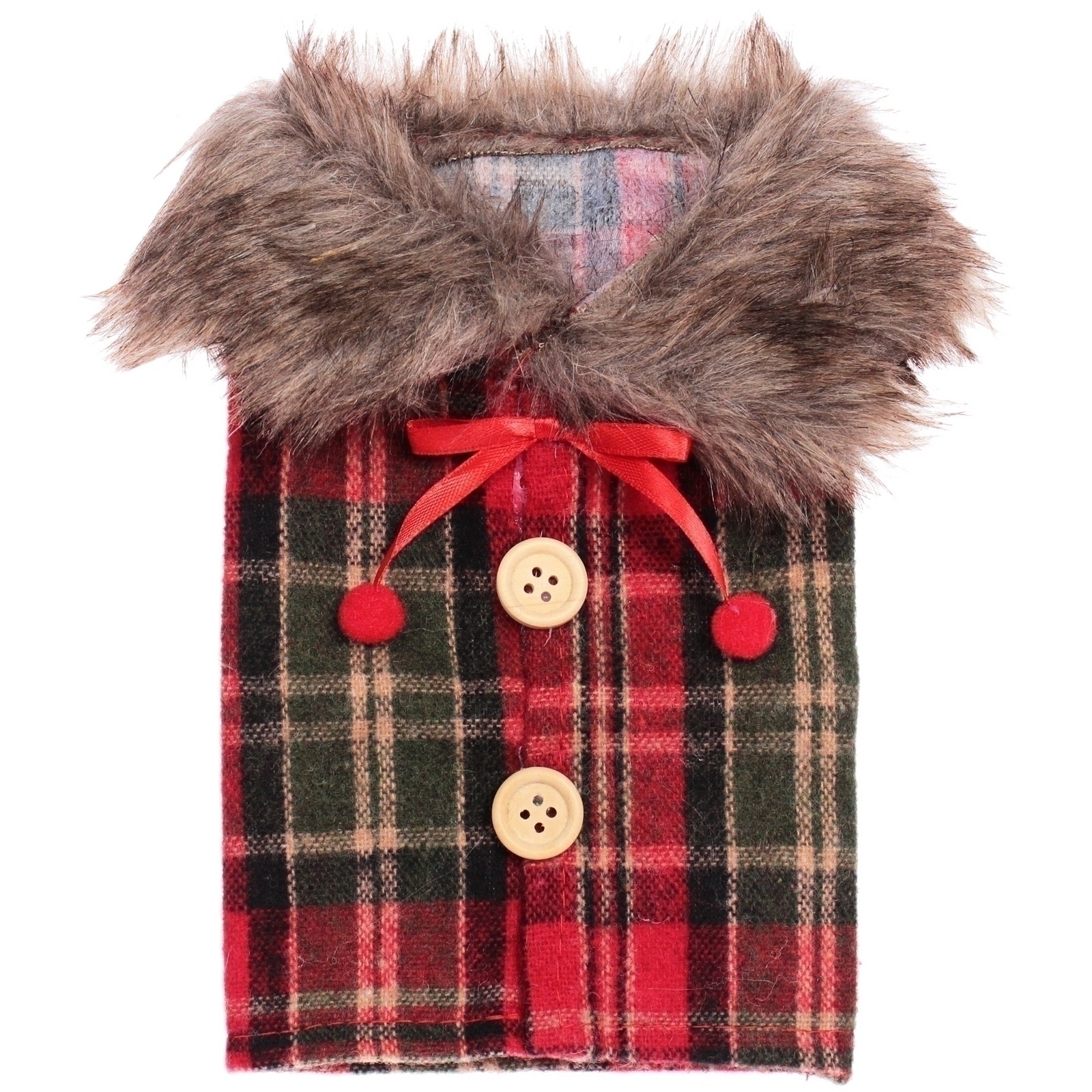 Украшение на бутылку "Теплый наряд" 12*24 см